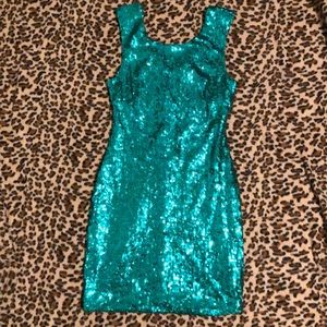 Sequin Green Skirt